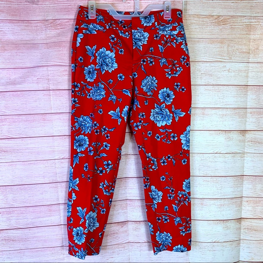 Roz & Ali Floral Pants‎ Size 4